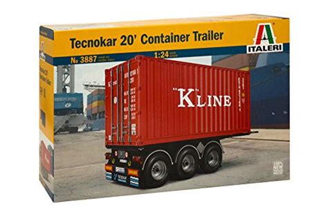 Buy Italeri 3887S 1/24 20 Foot Container Trailer Online at Low Prices ...