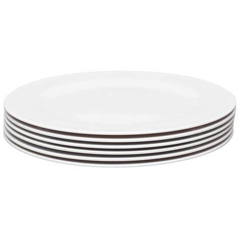 Buy Zak Designs Ella Dinner Plates, Egg White, Set of 6 Online at Low ...