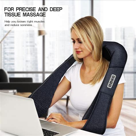 Mocuishle Shiatsu Neck and Back Massager with Heat - Neck and Back Pain ...