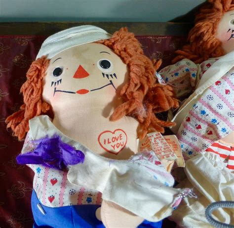 ANTIQUE RAGGEDY ANN & ANDY DOLL TOY GEORGENE NOVELTIES 16.5" JOHNNY ...
