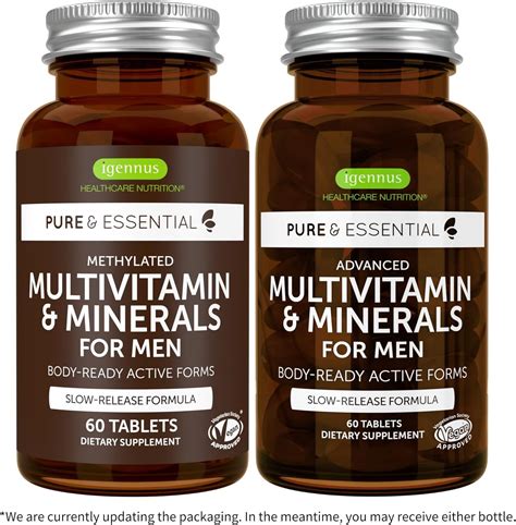 IgennusHealthcareNutrition Multivitamin & Minerals for Men + Advanced ...