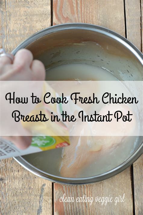 How to Cook Fresh Chicken Breasts in the Instant Pot