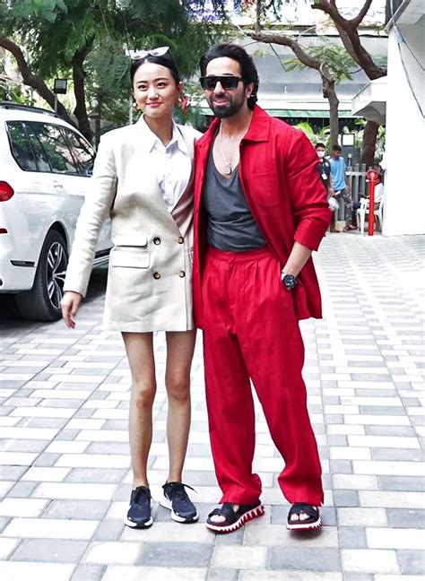 'Anek' film promotion: Ayushmann Khurrana, Andrea Kevichusa spotted ...