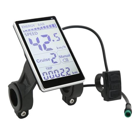 Electric Bike LCD Display, 24V 36V 48V 60V E Bike Display Meter Control ...