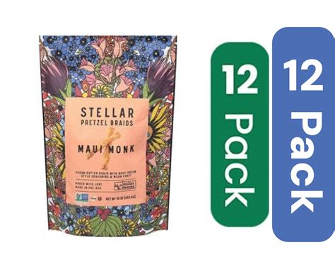 Stellar Snacks Pretzel Braids Maui Monk 16 oz (Pack Of 12) - Walmart.com