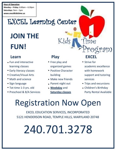 Excel Learning Center in Camp Springs | Camp Springs Civic Association