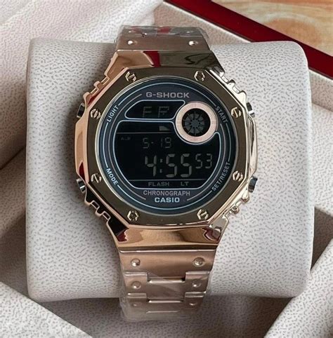 Casio G-Shock Analog Digital Color Rose Gold Belt Style Bracelet Men's ...