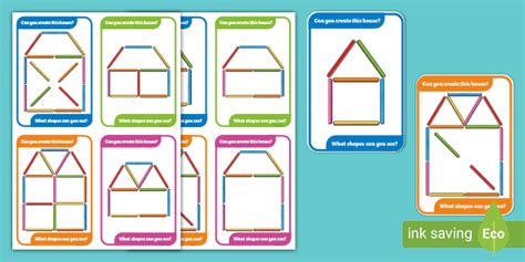 👉 Lolly Stick Houses Activity Cards | Prompts
