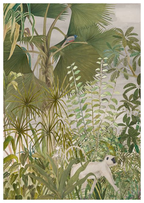 Shop Canvas & Paper Fan Palm with Pandanus Print | Wild Garden — Tilla