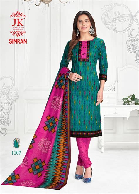 Jk Presents Simran Vol 11 Printed Dress Material
