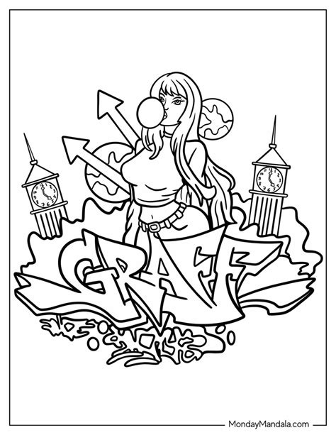 Coloring Pages Of Graffiti Names