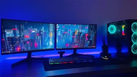 Image result for Nice PC Setups Withe Editing Blue Colour