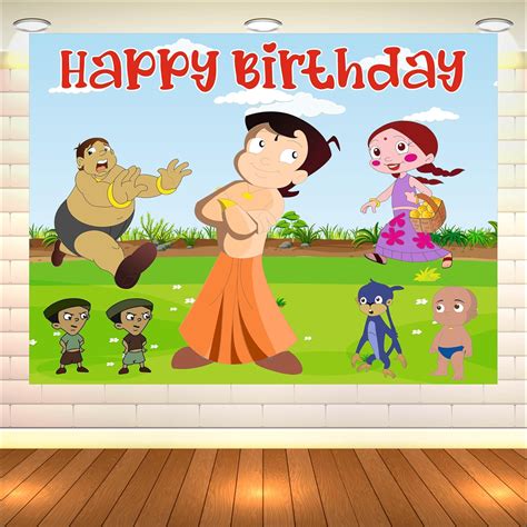 Party Baazaar Chhota Bheem Backdrop | Theme Backdrop for Birthday ...