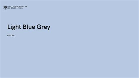 Light Blue Grey color - #B7C9E2 - The Official Register of Color Names