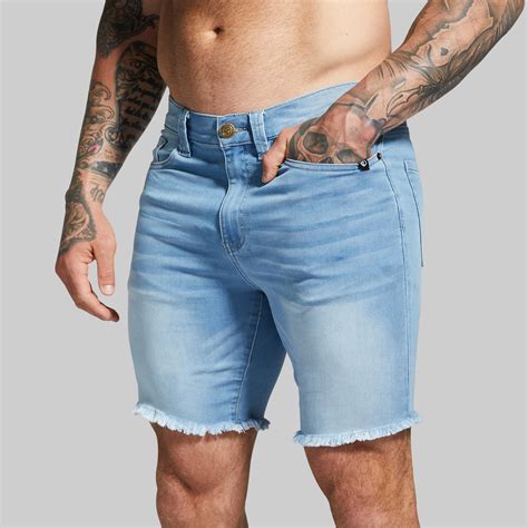 Mens FLEX Denim Jorts | Jorts for Guys | Men's Workout Jeans Shorts ...
