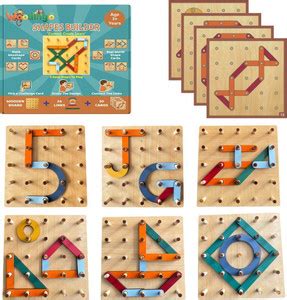 WOODINGO KIDS Woodingo Shapes Builder – Learn Alphabets, Numbers & Math ...