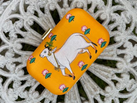 Miniature Hand Painted Cow in Yellow – Eclectic Designs