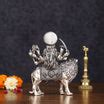 Brass Superfine silver plated Goddess Durga Ambe Mata Sitting on Lion ...