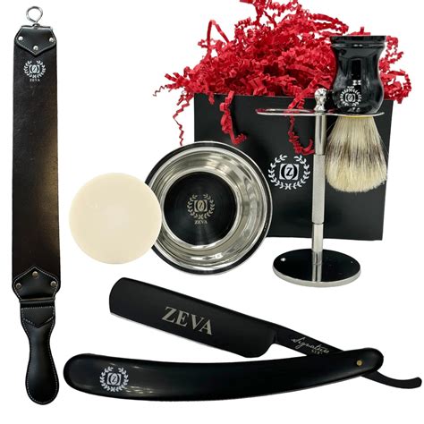 Amazon.com: Men Grooming Gift Set Straight Razor Shave Ready Kit with ...