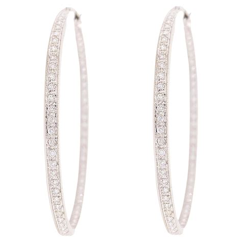 H. Stern Diamond Gold Hoop Earrings at 1stDibs