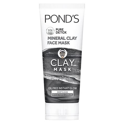 Buy POND'S Pure Detox Mineral Clay Activated Charcoal, 4X Oil Absorbing ...