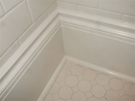Bathroom Baseboard Molding and Tile