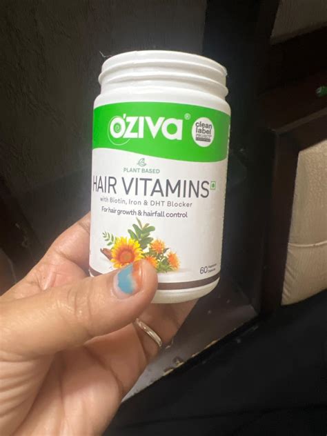 OZiva Hair Vitamins Capsules for Hair Growth |100% Natural with Biotin ...