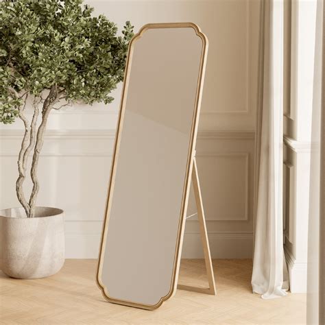 Wooden French style floor mirror, 60X20 Easel Natural - Walmart.com