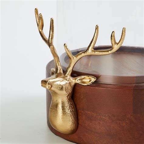 Buy Tropical Paradise Glass Reindeer Hurricane Candle Holder from Home ...