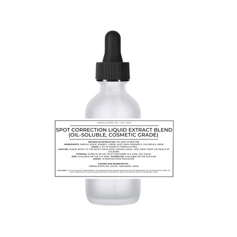 Spot Correction Liquid Extract Blend – Formulators Inc