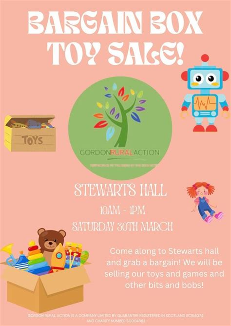 Bargain Box Toy Sale , Stewart's Hall, Huntly, 30 March 2024 | AllEvents.in