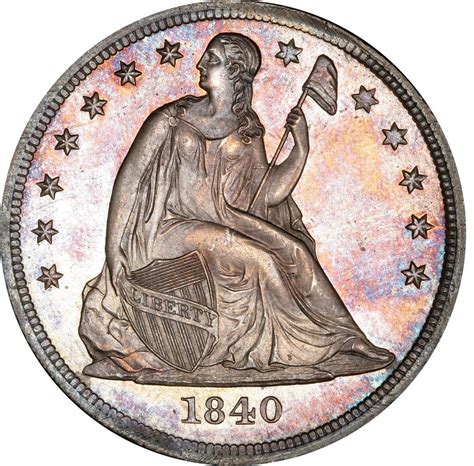 1840 Seated Liberty Silver Dollar Values - Live Pricing | CoinValues.com
