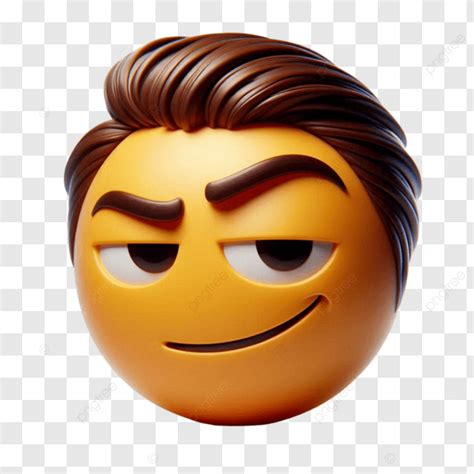 Smirking Face Emoji Realistic 3d, Smirking Face Emoji, Realistic, 3d ...