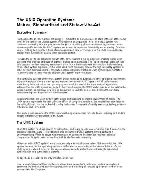 Image result for Unix Operating System Research Paper