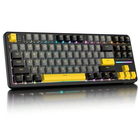 FREEWOLF ATTACK SHARK X87 Wireless Mechanical Keyboard, Tri Mode-BT/2 ...