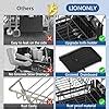 Abhsant Carbon Steel Dish Drying Rack With Drainboard, 2-Tier Dish ...