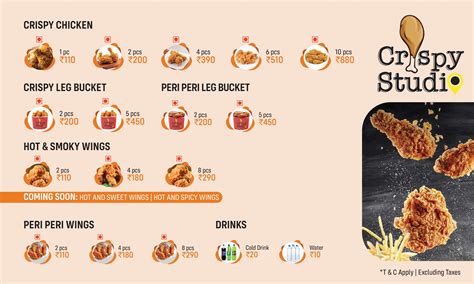 Menu at Crispy Studio, Bengaluru