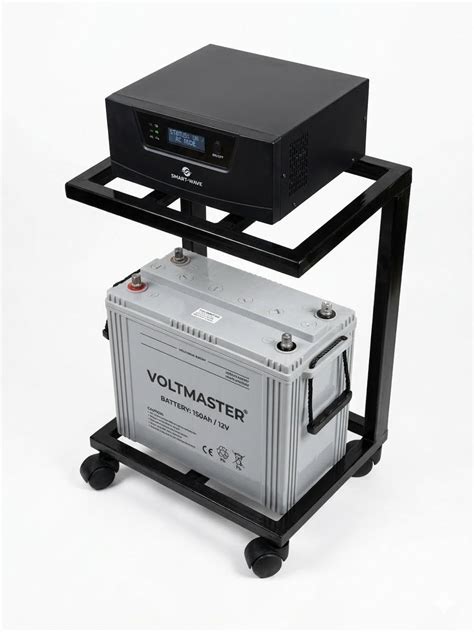 Smart Wave Heavy Duty Inverter Battery Trolley with Wheels | Metal UPS ...