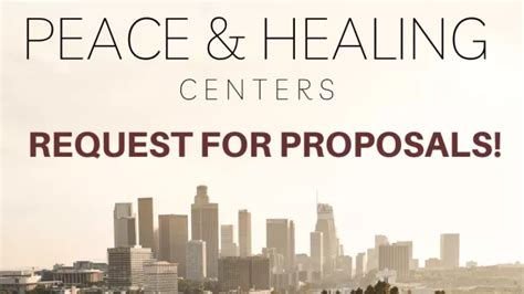 Request for Proposals: Peace & Healing Centers | Civil + Human Rights ...