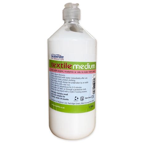 Seawhite Acrylic Textile Medium - 1 Litre