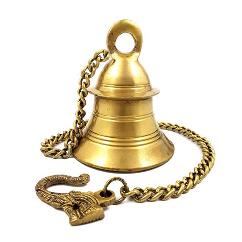 Brass Hanging Bell with Chain – Two Moustaches Store