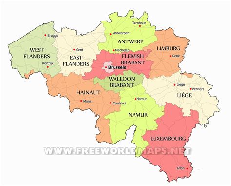 Belgium Maps - by Freeworldmaps.net