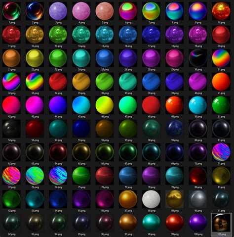 [無料] 100 Matcap Collection 3 ️‍🔥 商用利用可 ️‍🔥 TafuStore ️‍🔥 - Tafu ♥ Store ...