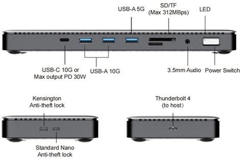 Buy QZ Thunderbolt 4 Dock | Thunderbolt Docking Station | TBT4 Dock ...