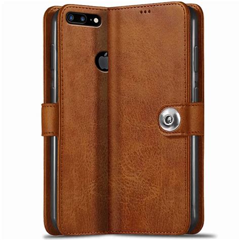 TheGiftKart Genuine Leather Finish iPhone 7 Plus Flip Back Cover Case ...