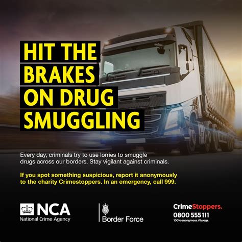 Working in the haulage industry and thinking of smuggling drugs across ...