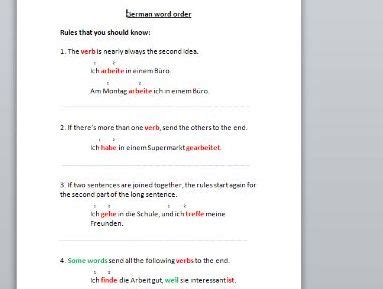 Image result for German Word Order Explained