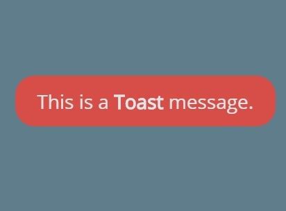 Simple Android-like jQuery Toasts Plugin - Toast.js | jQuery Plugin