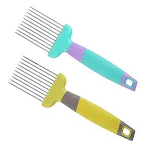 Buy HENIJ@ 2 Pcs Food Slicer Assistant Onion Holder Chopper Slicer Meat ...