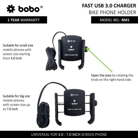 BOBO PHONE HOLDER BM1 WITH CHARGER